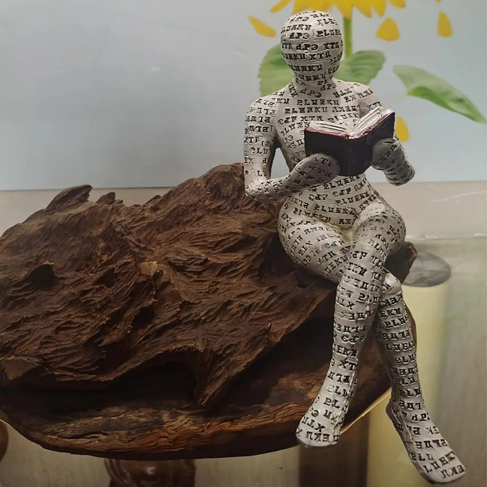 Reading Woman Figurine
