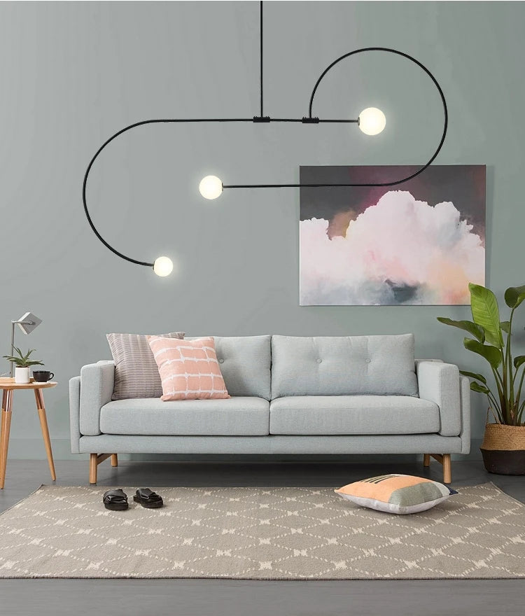 Nordic Glass Arc Pendant Lamp