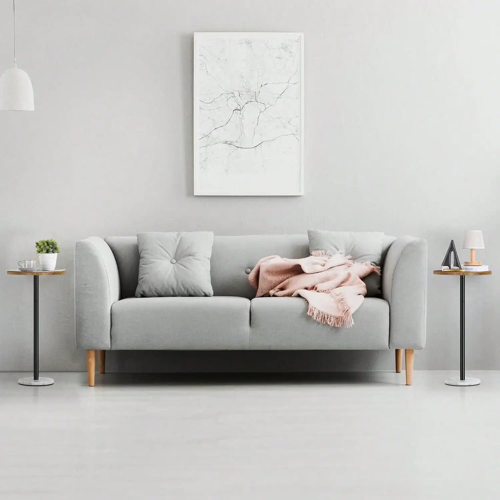 Round Wood Side Table