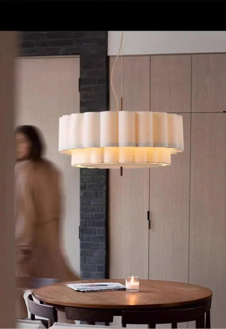 Wabi-Sabi Fabric Pendant Chandelier