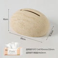 Stone-Look Travertine Tissue Box