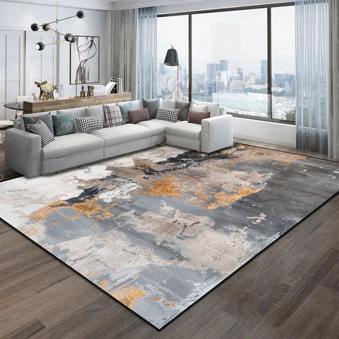 Abstract Nordic Area Rug