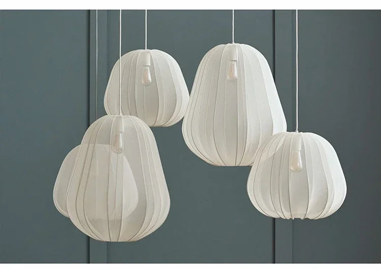 Wabi-Sabi Fabric Pendant Lamp