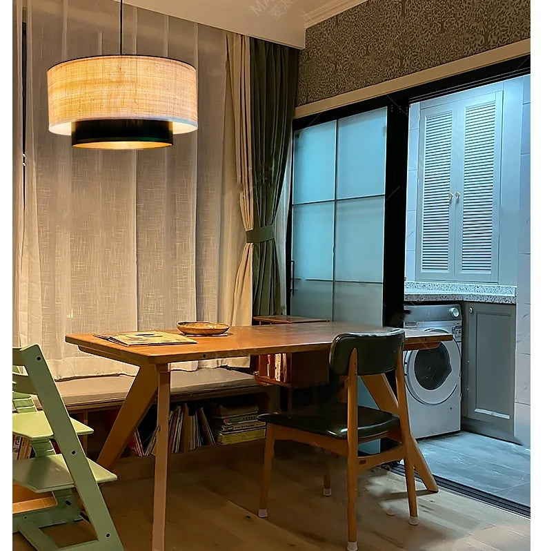 Wabi-Sabi Fabric Pendant Chandelier