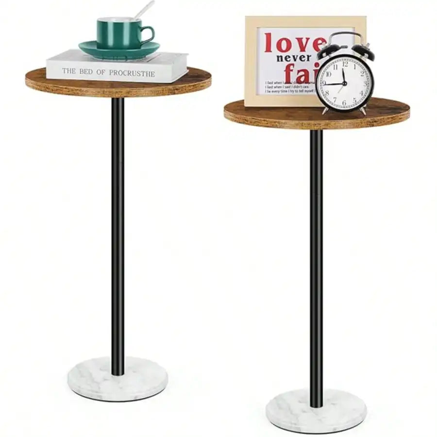 Round Wood Side Table