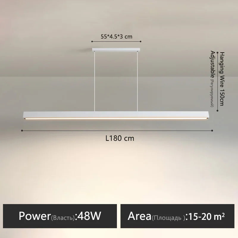 Modern Acrylic Linear Pendant Light