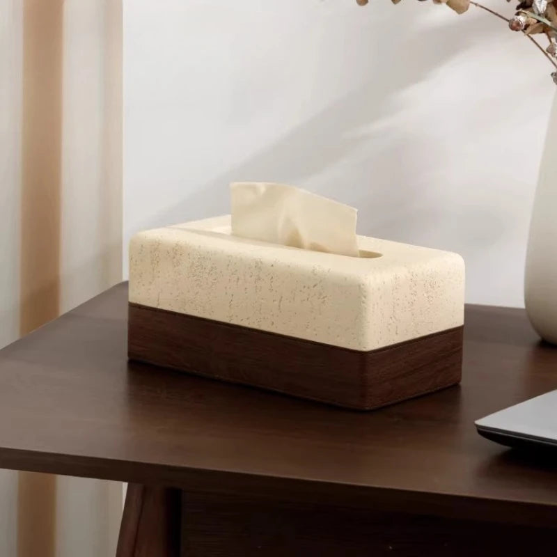 Thickened Travertine Tissue Box