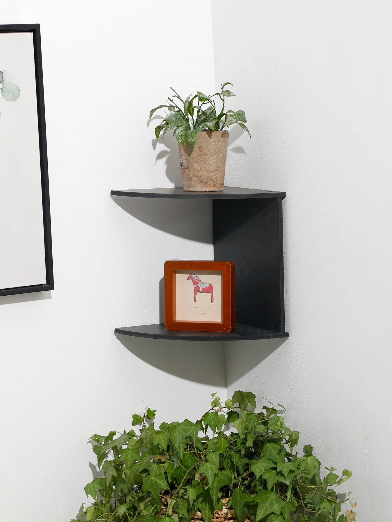 Floating Corner Wall Shelf