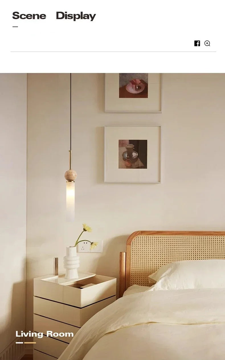 Wabi-Sabi Stone Pendant Chandelier