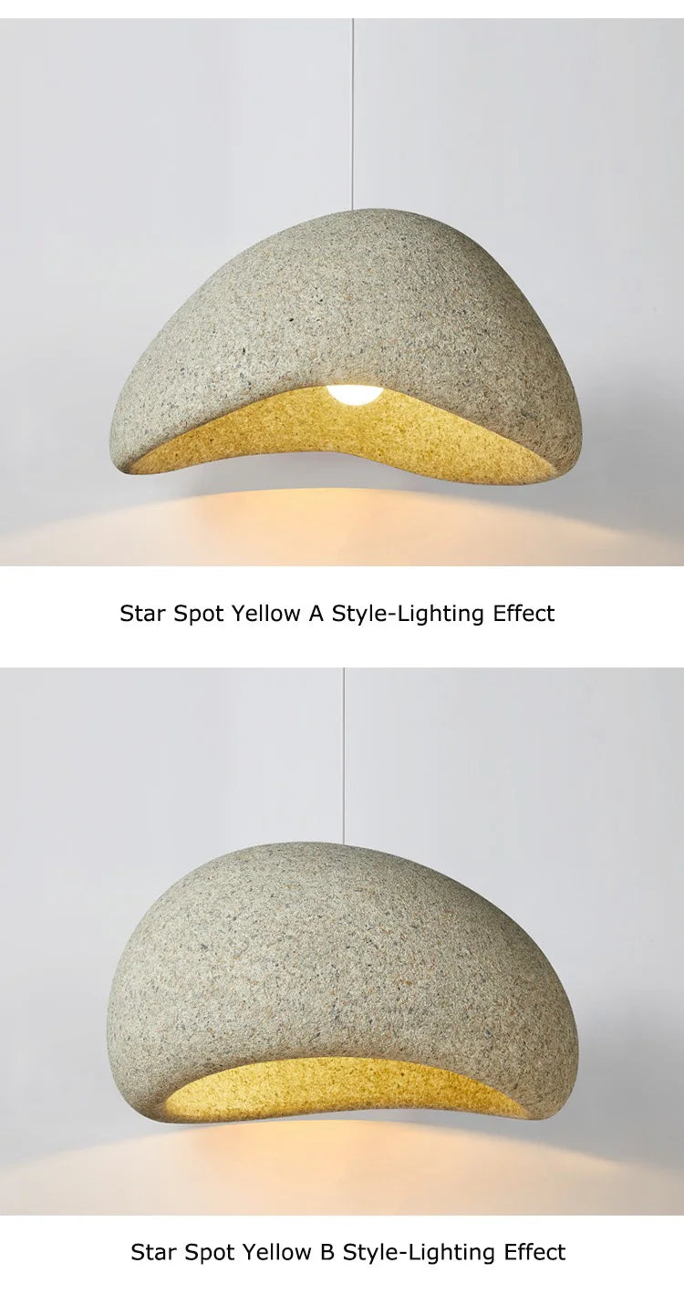 Wabi-Sabi Stone Pendant Chandelier