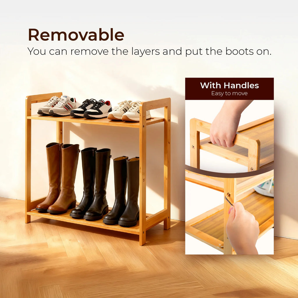 Bamboo Shoe Rack