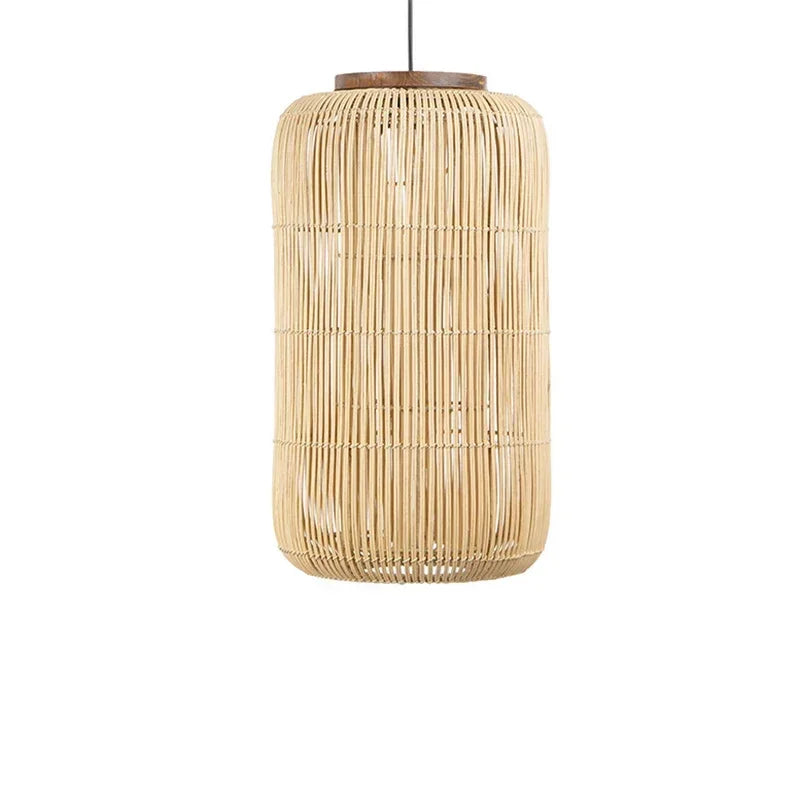 Wabi-Sabi Rattan Pendant Chandelier