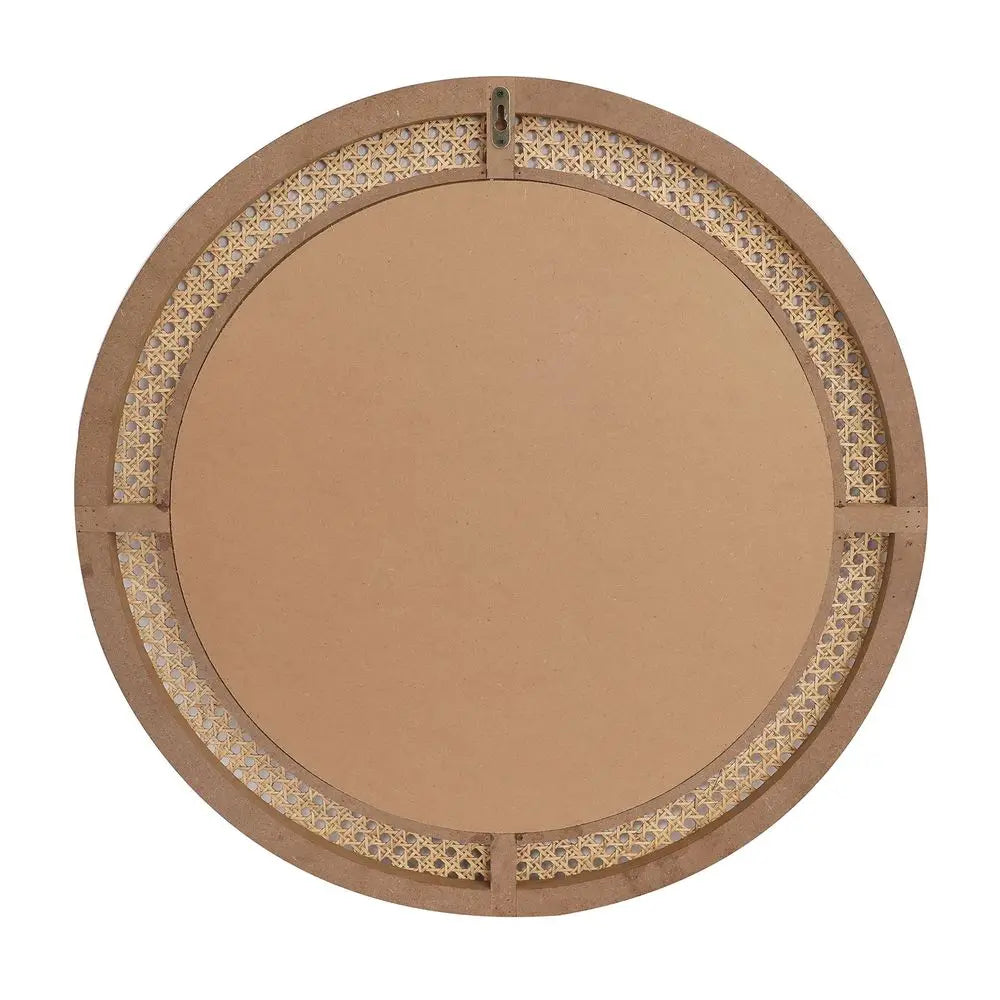Boho Round Natural Wall Mirror
