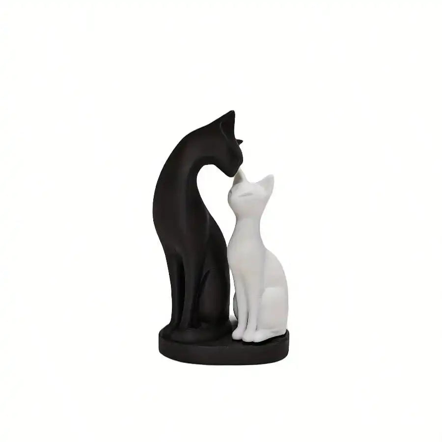 Abstract Cat Figurine Set
