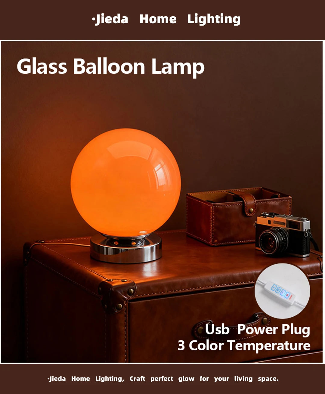 Art Glass Bedside Lamp