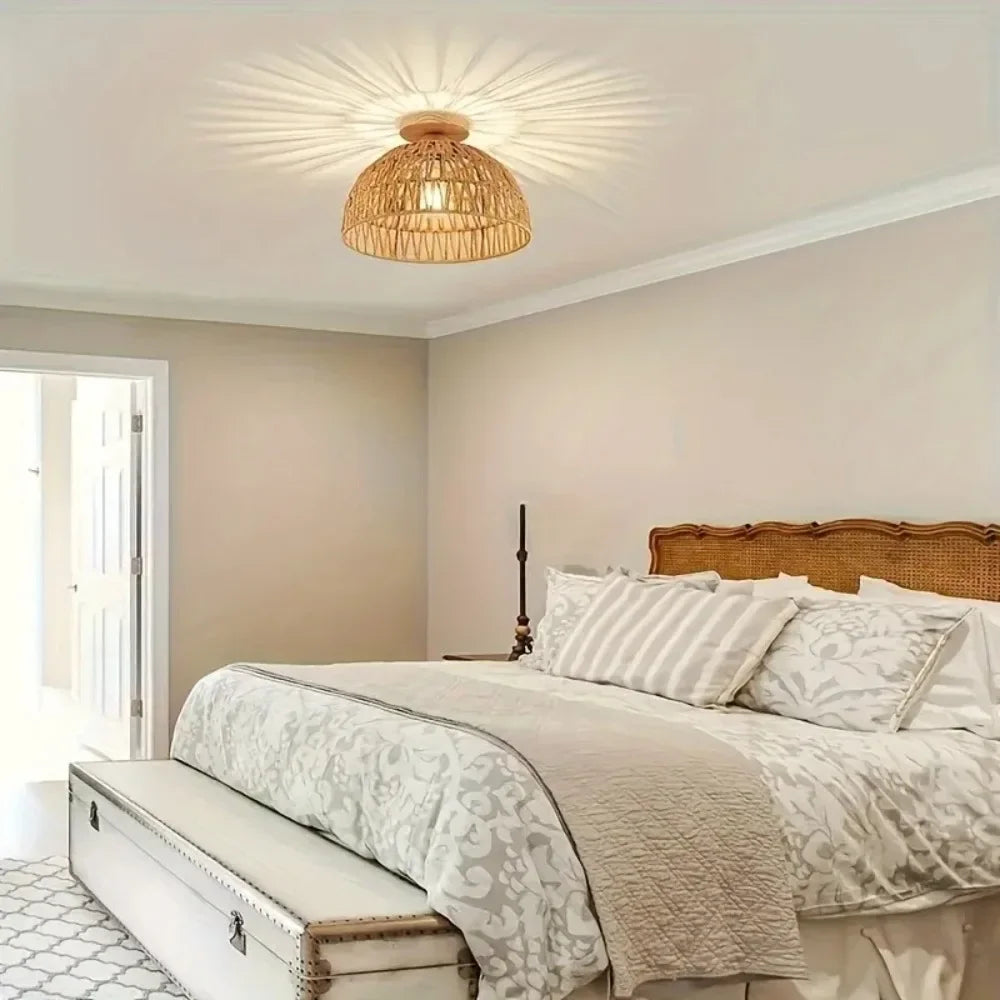 Wabi-Sabi Bamboo Ceiling Light