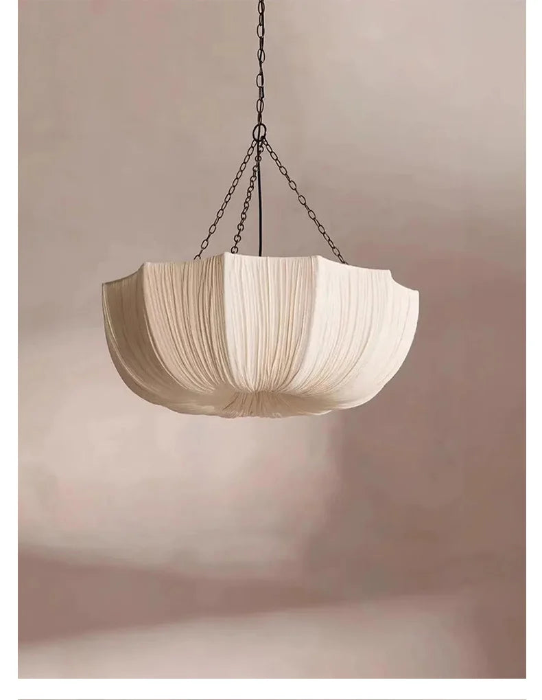 Wabi-Sabi Fabric Pendant Chandelier