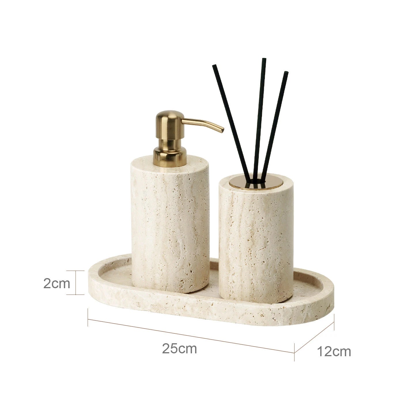 Travertine Bathroom Set