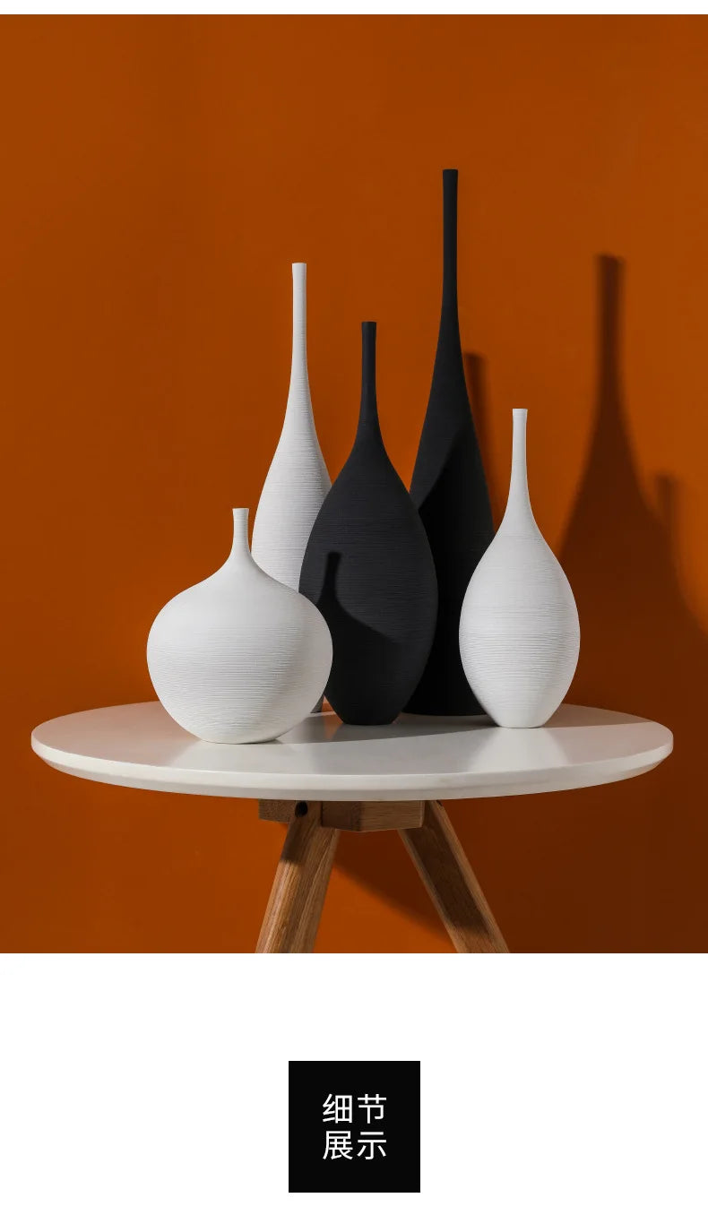 Hand-Drawn Zen Art Vase