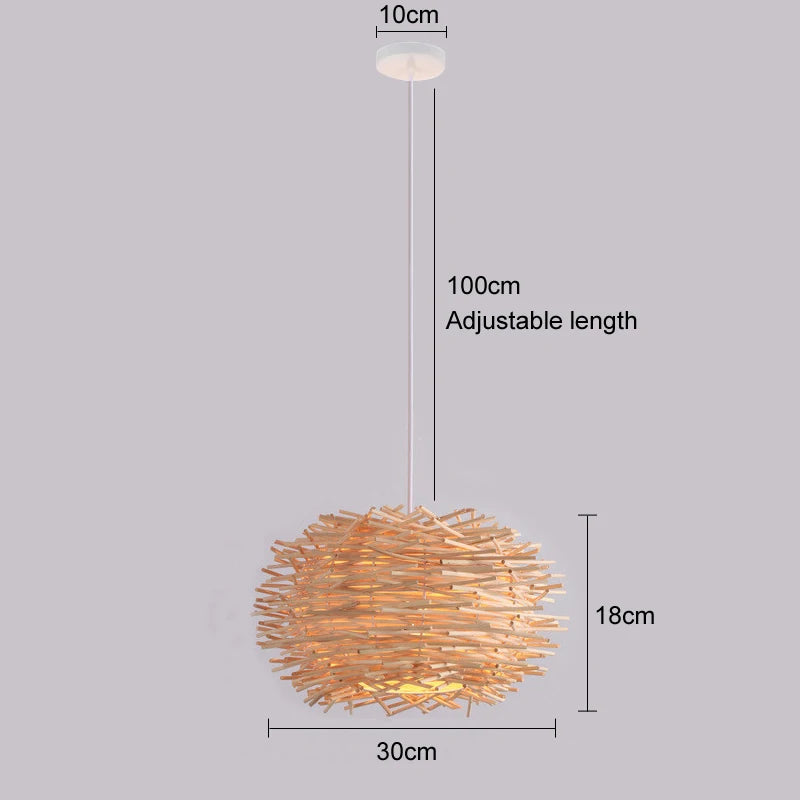 Rattan Pendant Chandelier