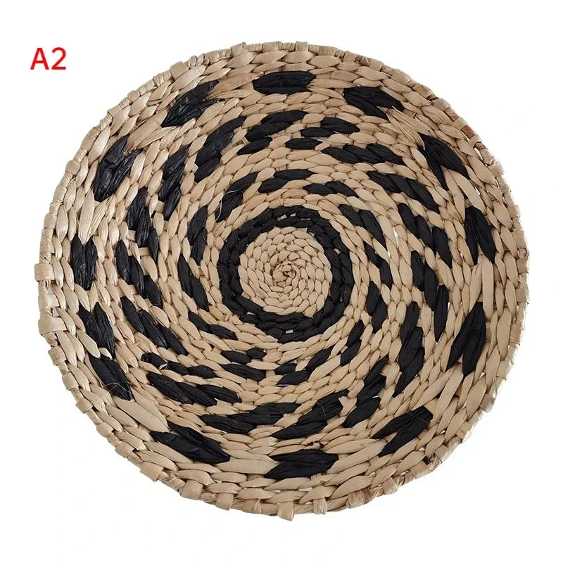 Rustic Round Natural Woven Wall Hanging