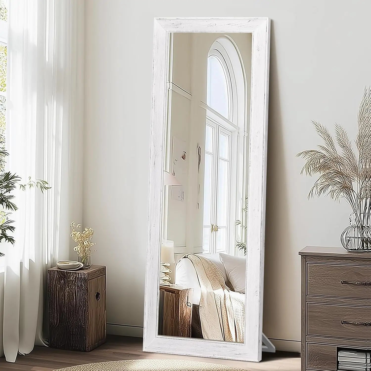 Arched Full-Length Wall Mirror