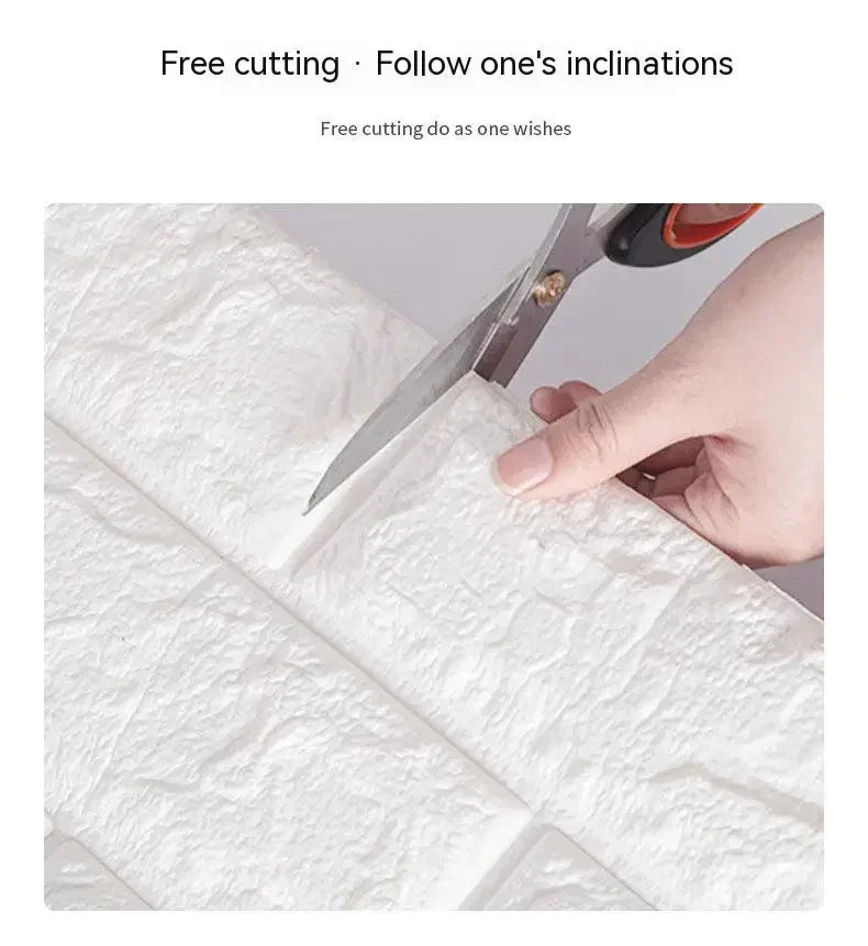 3D Foam Brick Wallpaper