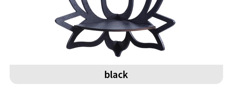 Lotus Wooden Corner Shelf
