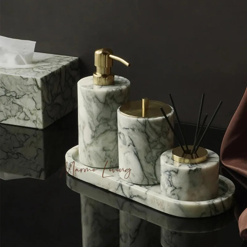 Emerald Marble Bathroom Set