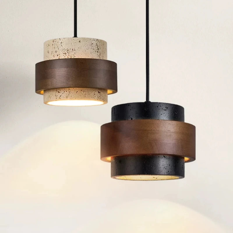 Wabi-Sabi Stone Pendant Lamp