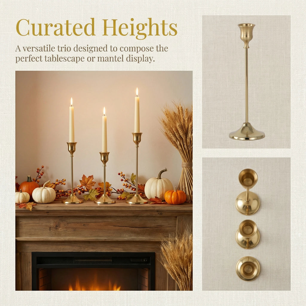 Brass Candlestick (36-Piece Set)