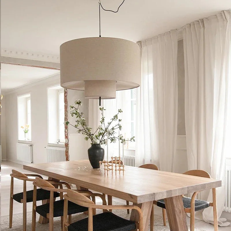Wabi-Sabi Fabric Pendant Chandelier