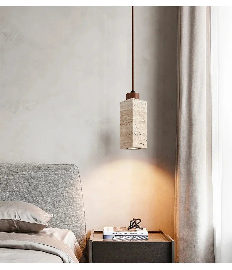 Wabi-Sabi Stone Pendant Lamp