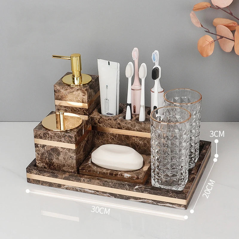 Emperador Dark Marble Set