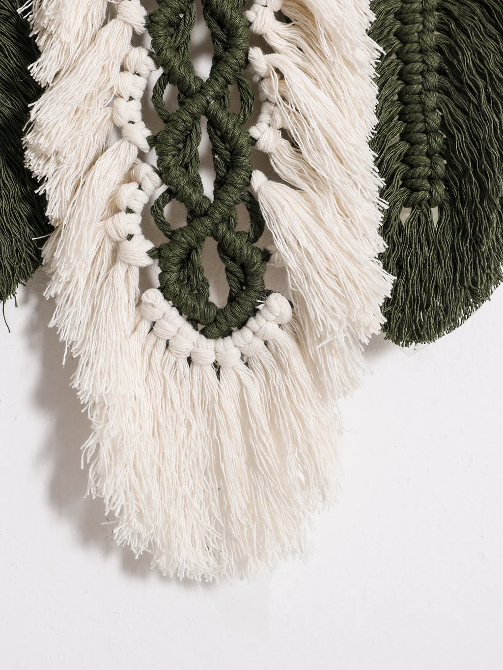 Boho Green Macrame Wall Hanging