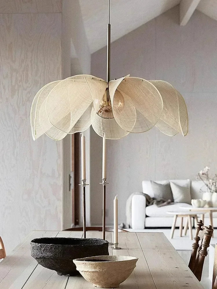 Wabi-Sabi Fabric Pendant Chandelier