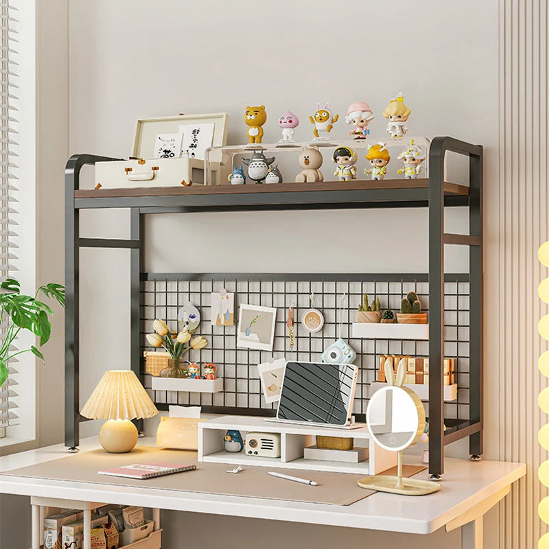 Wood Grid Bookshelf