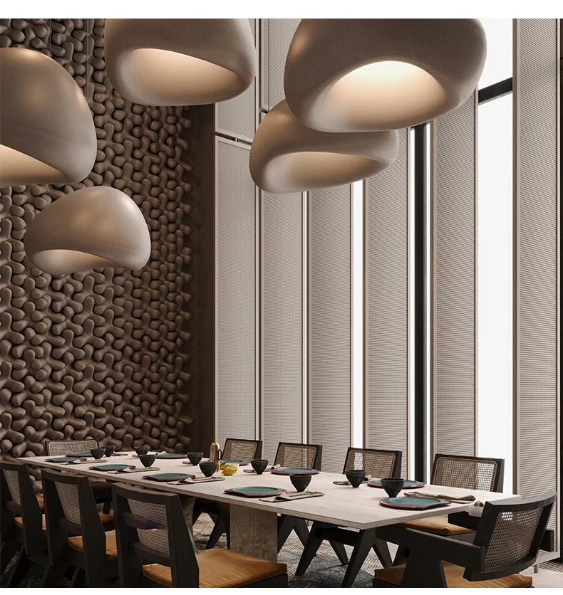 Wabi-Sabi Cement Pendant Chandelier
