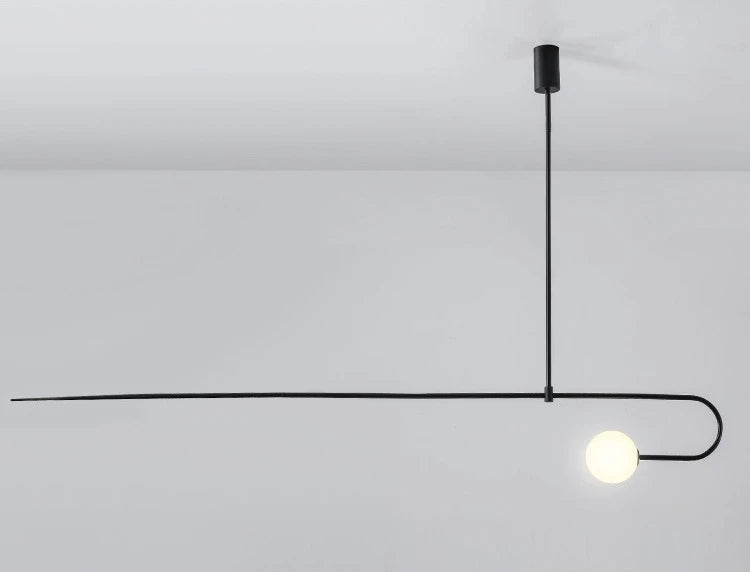 Nordic Glass Arc Pendant Lamp