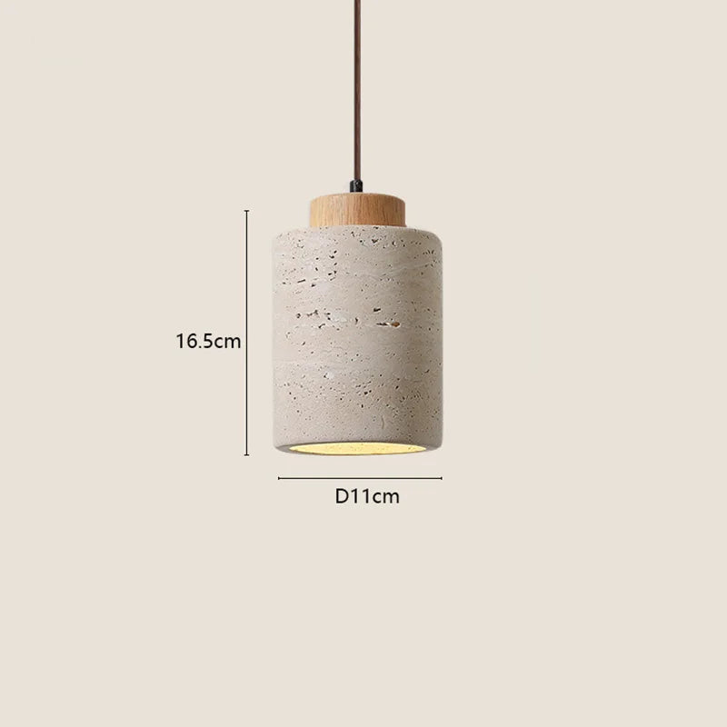 Wabi-Sabi Stone Bedside Lamp