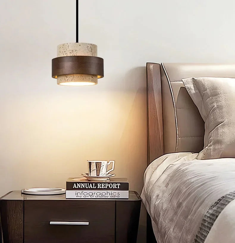 Wabi-Sabi Stone Pendant Lamp