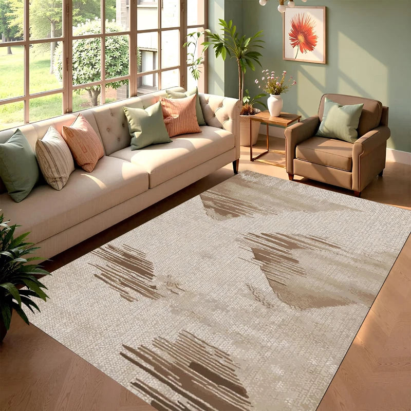 Abstract Washable Area Rug