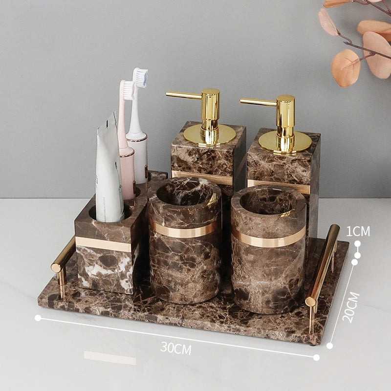 Emperador Dark Marble Set