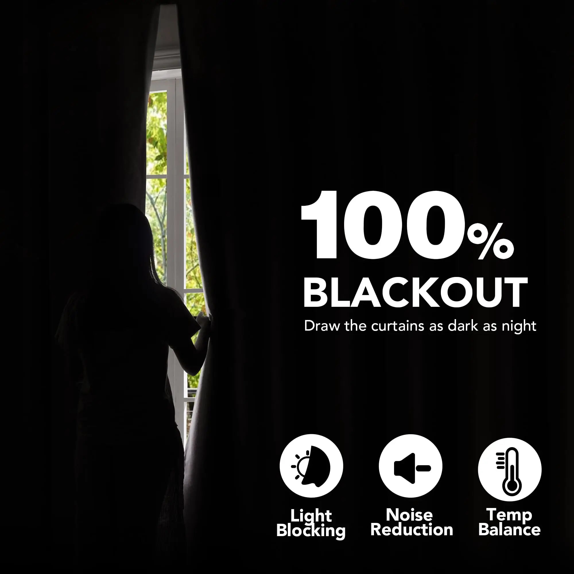 Modern Linen Blackout Curtains, 350cm