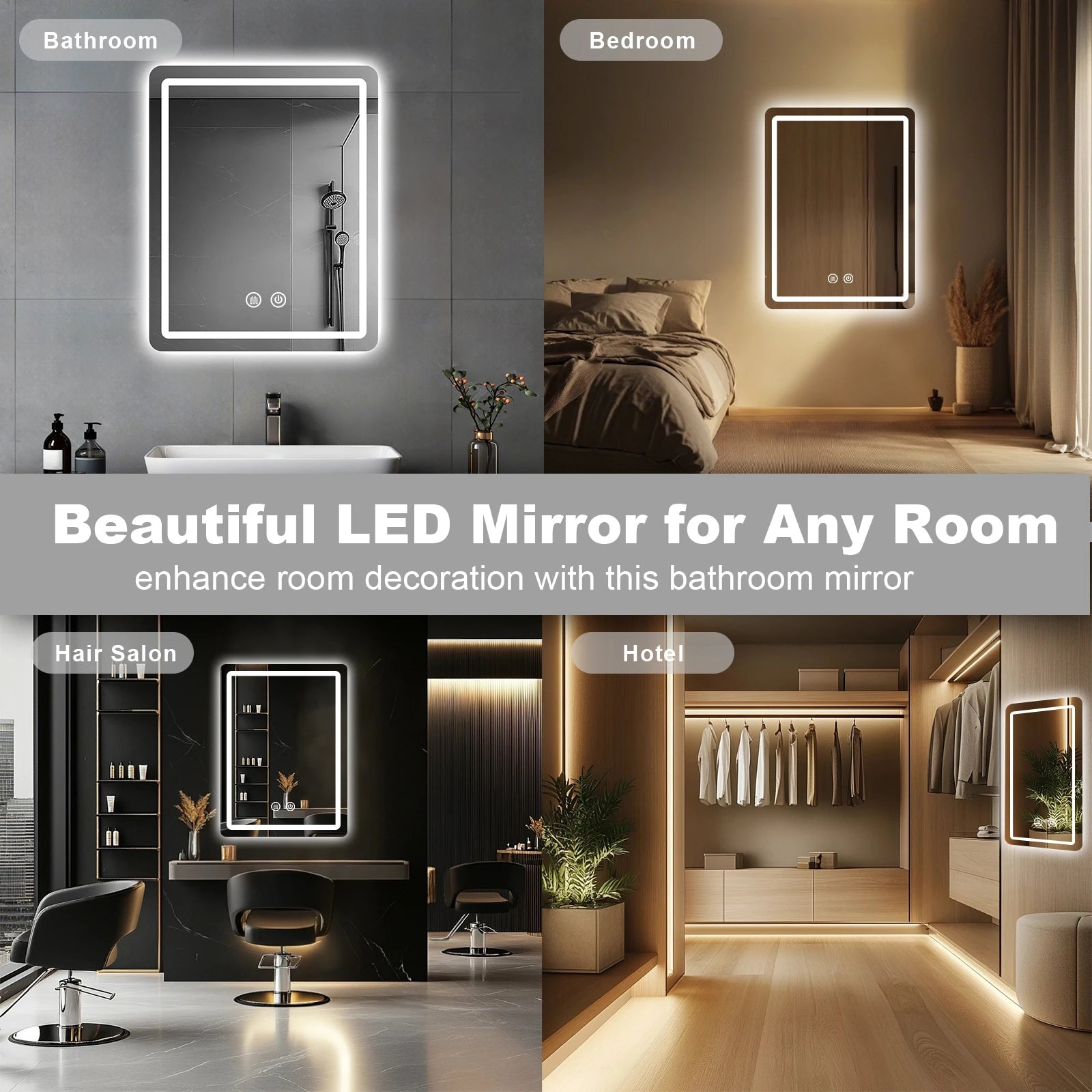 Backlit LED Bathroom Mirror