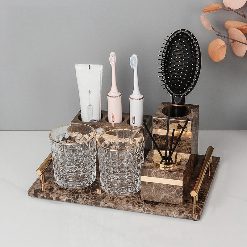 Emperador Dark Marble Set