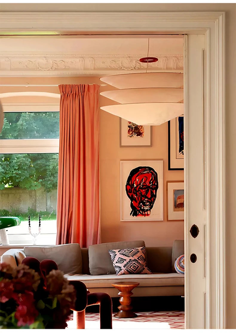 Wabi-Sabi Fabric Pendant Chandelier