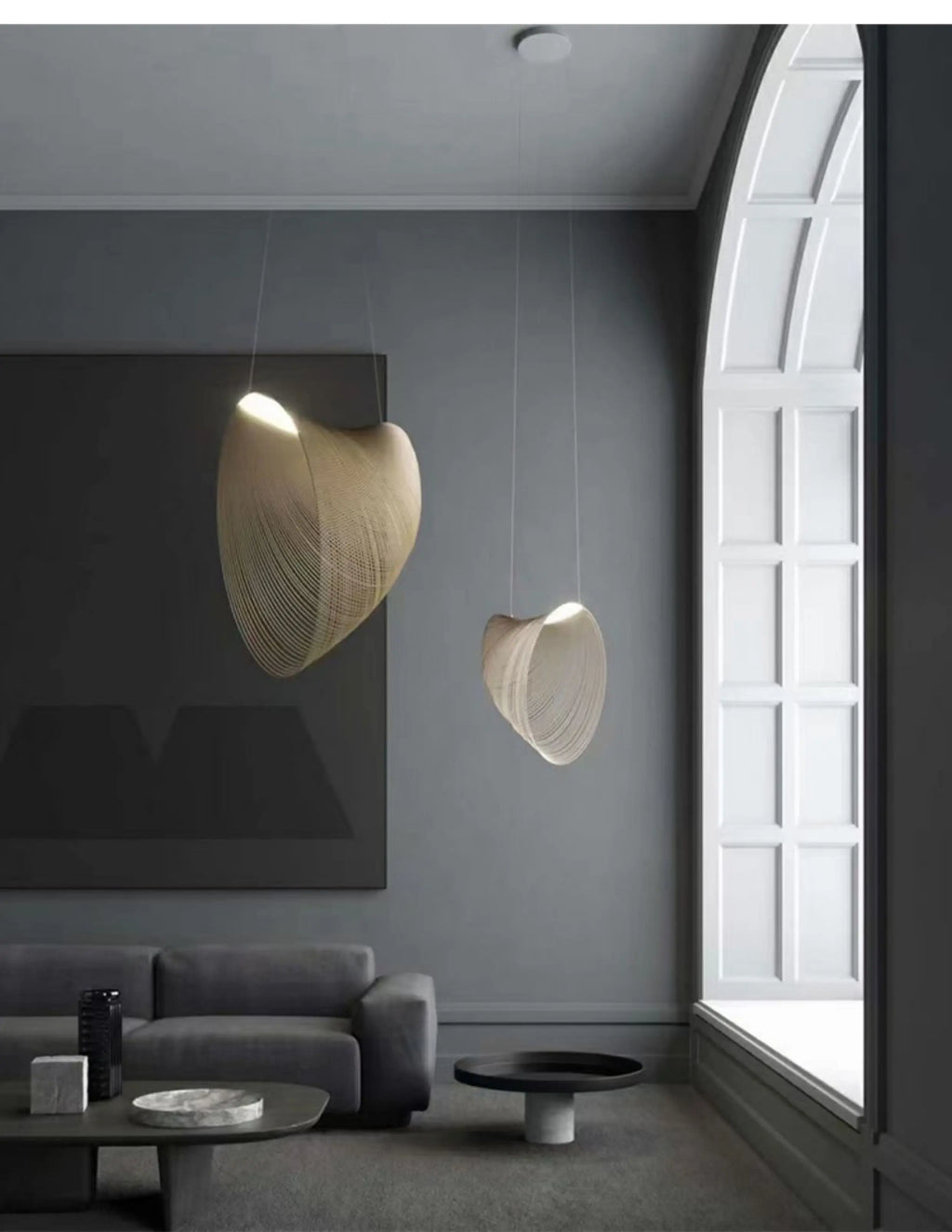 Wabi-Sabi Wood Pendant Lamp