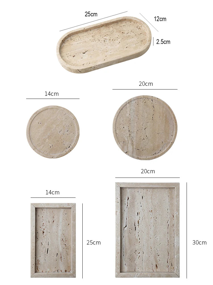 Travertine Display Tray