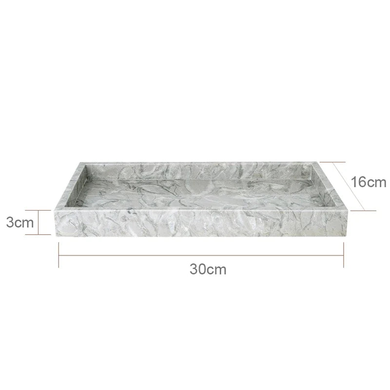 Marble Bathroom Accessory Set